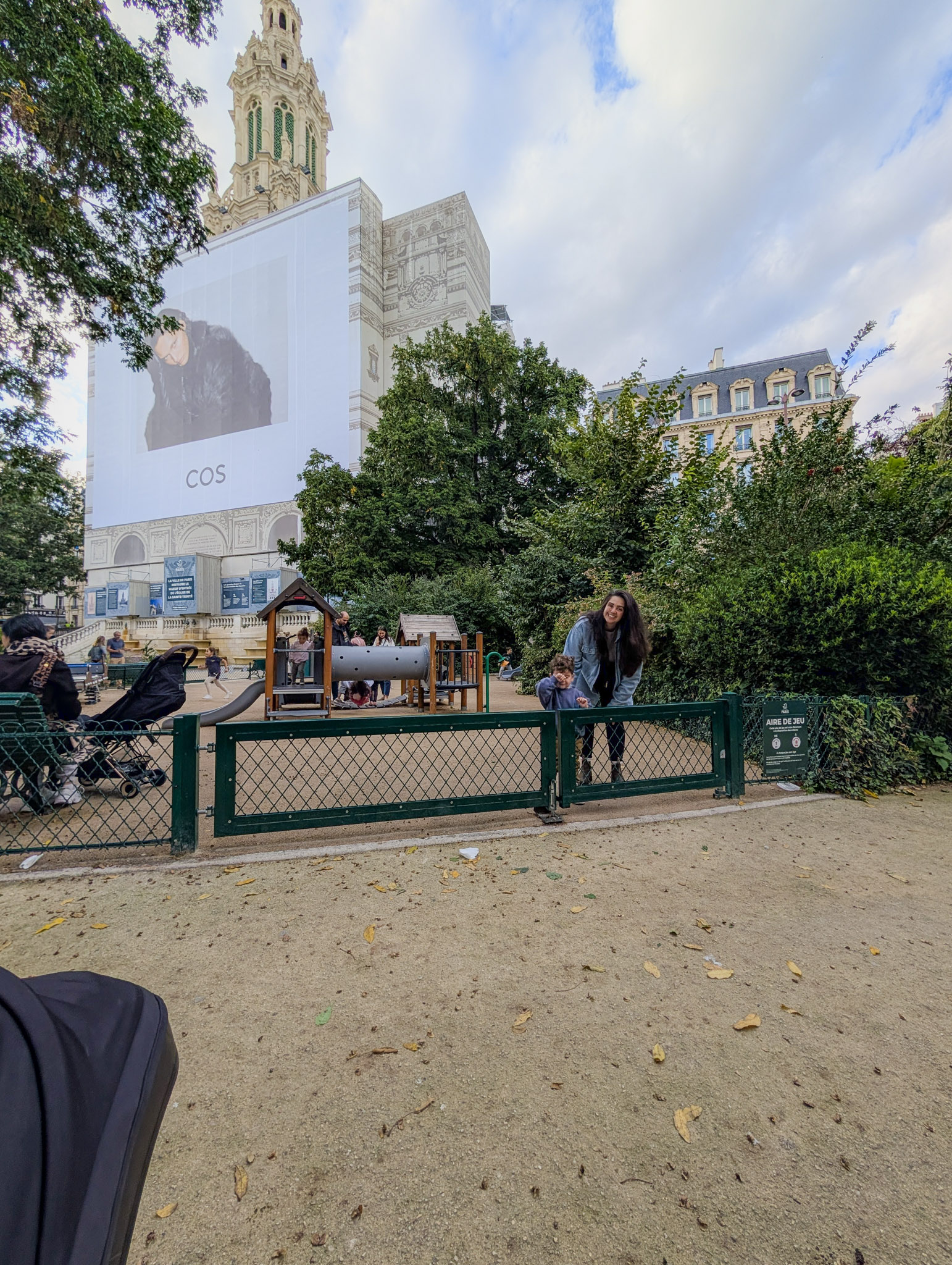 Kids at a playground in France